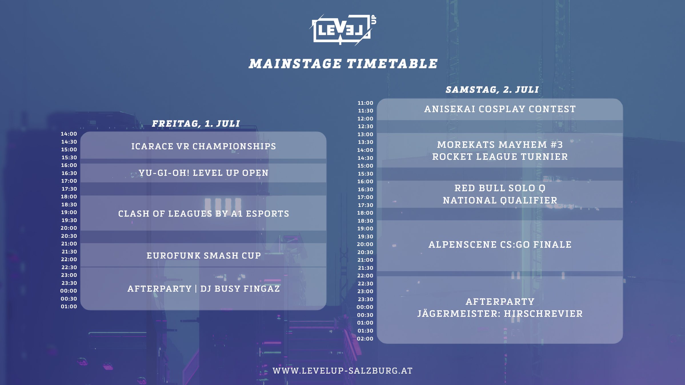 LEVEL UP_2022_Mainstage Timetable_16x9 Kopie